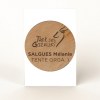 Badge Tourond broche taille L gravé avec carte