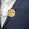 Badge Tourond broche taille L imprimé avec carte
