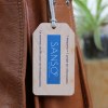 Etiquette de bagage Utopia imprimée sans carte