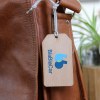Etiquette de bagage Utopia imprimée sans carte