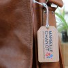 Etiquette de bagage Utopia imprimée sans carte