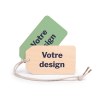 Etiquette de bagage NOMAD imprimée avec carte