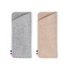 Etui à lunettes en feutrine végétale, personnalisée par transfert quadrichromique, avec étiquette informative