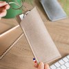 Etui à lunettes en feutrine végétale, transfert sérigraphique 1 couleur, avec étiquette informative