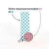 Porte-clés Sésame disque gravé avec anneau direct et carte