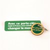 Porte-clés Sésame disque imprimé avec anneau direct et carte