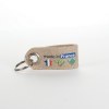 Porte clé en feutrine végétale made in France type lanière 70x30mm quadri Recto Verso sans étiquette