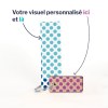 Porte-clés Sésame rectangle gravé avec anneau direct et carte