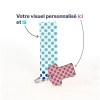 Porte-clés Supporter maillot gravé avec anneau direct et carte