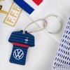 Porte-clés Supporter maillot imprimé avec anneau, lien et carte