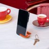 Porte-clés support de téléphone imprimé, avec anneau, lien et carte