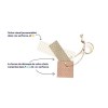 Porte-clés sur mesure gravé avec anneau, lien et carte