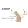 Porte-clés sur mesure imprimé avec anneau, lien et carte