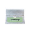 Pochette Ordinateur 13 pouces en feutrine, marquage quadrichromique DTF