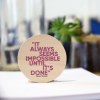 Sticker en bois Woodstick disque