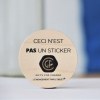 Sticker en bois Woodstick disque