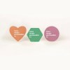 Sticker en bois Woodstick hexagone