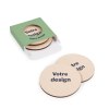 Lot de 4 sous-verres Kupof ronds imprimés