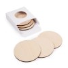 Lot de 6 sous-verres Kupof ronds gravés