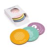 Lot de 6 sous-verres Kupof ronds imprimés