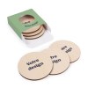 Lot de 6 sous-verres Kupof ronds imprimés