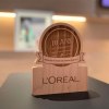Trophée en bois bandeau gravé