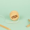 Yoyo en bois gravé