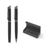 KINGSLEY. Ensemble composé d'un stylo à bille et d'un stylo roller en aluminium, avec encre bleue Dokumental®