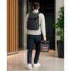AZORES BAG. Sac à dos pour ordinateur portable (16") en PU, avec rabat recouvrant tous les compartiments