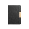 MÁRQUEZ. Cahier A5 à couverture rigide fabriquée à partir de tissu PET 100% recyclé, avec des pages lignées en papier recyclé