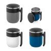 MALDINI. Mug de voyage avec paroi intérieure en acier inoxydable et finition mate, 400 mL