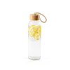 CROSBY. Bouteille en verre avec bouchon en bambou, 520 ml