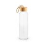 CROSBY. Bouteille en verre avec bouchon en bambou, 520 ml