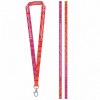 BRIGHTON S. Échantillon imprimé de SET Lanyard SUBLIMATION Long II (20 mm) avec mousqueton à porte de 20 mm