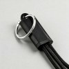 Lavoisier Câble 3-en-1 en rPVC. 10 W. Avec porte-clés