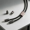 Marconi Câble Charge rapide 2-en-1 et dragonne. USB-C vers USB-C.