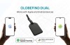 Étiquette à bagages avec géolocalisation Globefind Dual RCS