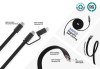 Câble magnétique 60W 2 en 1 Arc en PET RCS