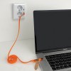 Câble magnétique 60W 2 en 1 Arc en PET RCS