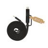 Câble magnétique 60W 2 en 1 Arc en PET RCS