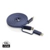 Câble magnétique 60W 2 en 1 Arc en PET RCS