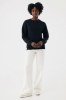 Sweater à col rond en coton recyclé IQONIQ Torla