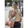 Grand sac fourre-tout en papier paille Rhythm avec fermeture à glissière, 21 L