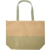 Grand sac fourre-tout en papier paille Rhythm avec fermeture à glissière, 21 L