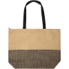 Grand sac fourre-tout en papier paille Rhythm avec fermeture à glissière, 21 L