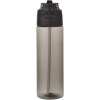 Bouteille d'eau Theron de 700 ml en plastique recyclé RCS, avec bouchon double fonction et paille rabattable