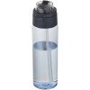 Bouteille d'eau Theron de 700 ml en plastique recyclé RCS, avec bouchon double fonction et paille rabattable