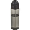 Bouteille d'eau Theron de 700 ml en plastique recyclé RCS, avec bouchon double fonction et paille rabattable