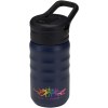 Gourde de sport Knox 350 ml en acier inoxydable à double paroi recyclé RCS avec paille rabattable
