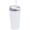 Gobelet isotherme à double paroi Westin 540 ml en RCS recyclé, avec paille